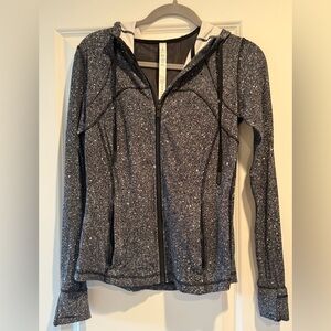 Lululemon Athletica Black and White Speckled Jacket
